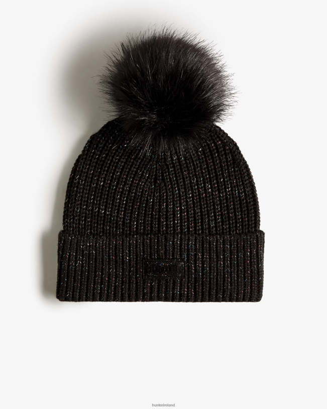 Hunter Men PF0RJ483 Glitter Lurex Pompom Beanie