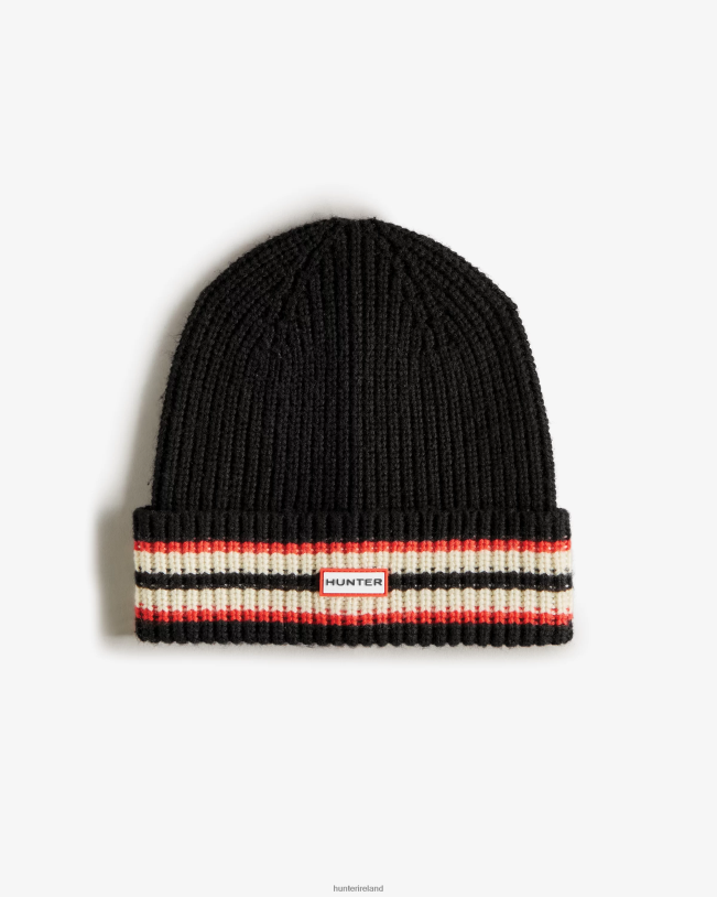 Hunter Men PF0RJ617 Branded Stripe Cuff Beanie