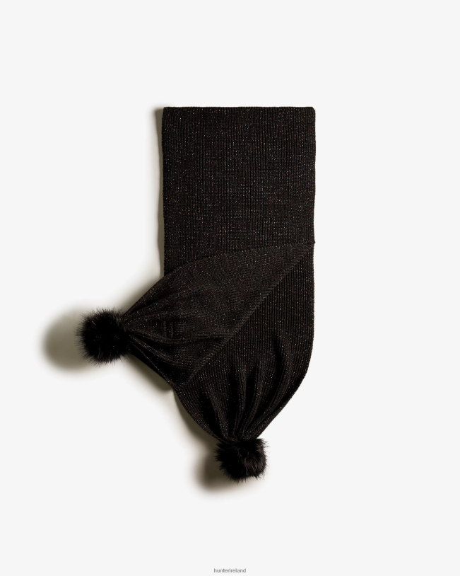 Hunter Men PF0RJ484 Glitter Lurex Pompom Scarf