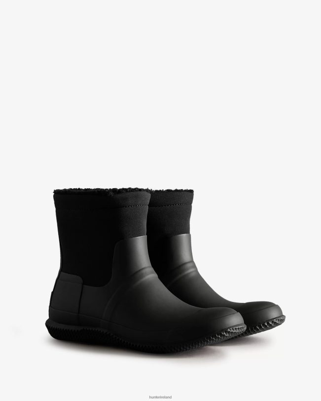 Hunter Men PF0RJ592 Insulated Roll Top Vegan Shearling Boots