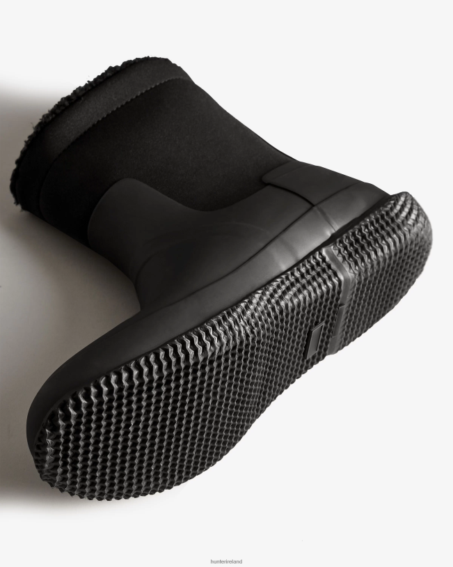 Hunter Men PF0RJ592 Insulated Roll Top Vegan Shearling Boots