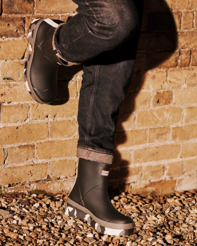 Hunter Men PF0RJ503 Play Short Colour Splash Sole Rain Boots