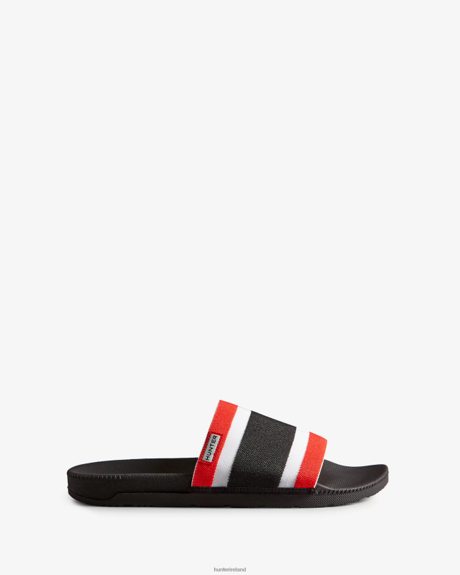 Hunter Men PF0RJ568 Tri Colour Elastic Slides