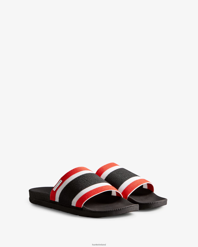 Hunter Men PF0RJ568 Tri Colour Elastic Slides