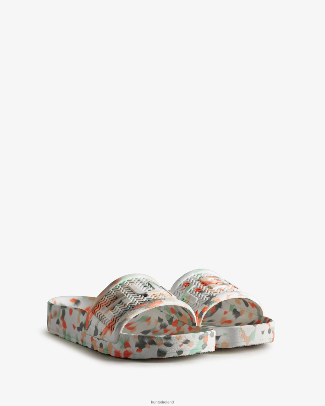 Hunter Men PF0RJ581 BLOOM Marble Slides