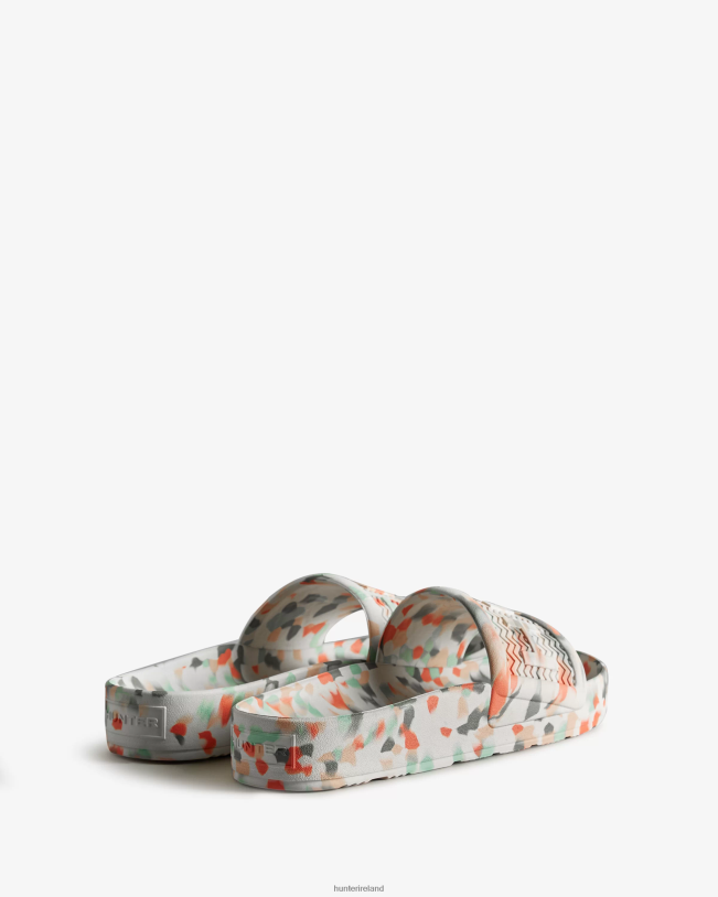Hunter Men PF0RJ581 BLOOM Marble Slides