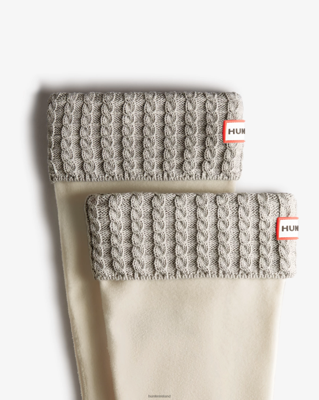 Hunter Women PF0RJ409 Recycled Mini Cable Knitted Cuff Tall Boot Socks