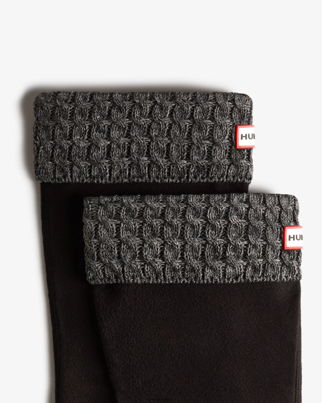 Hunter Women PF0RJ410 Recycled 6 Stitch Knitted Cuff Wide Tall Boot Socks