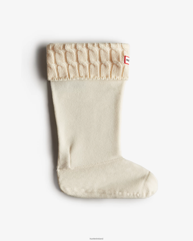 Hunter Women PF0RJ475 6 Stitch Cable Knitted Cuff Tall Boot Socks