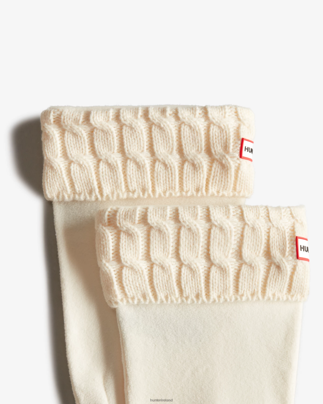 Hunter Women PF0RJ475 6 Stitch Cable Knitted Cuff Tall Boot Socks