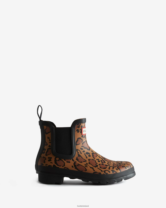 Hunter Women PF0RJ221 Leopard Print Chelsea Boots