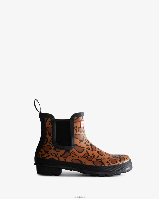 Hunter Women PF0RJ221 Leopard Print Chelsea Boots