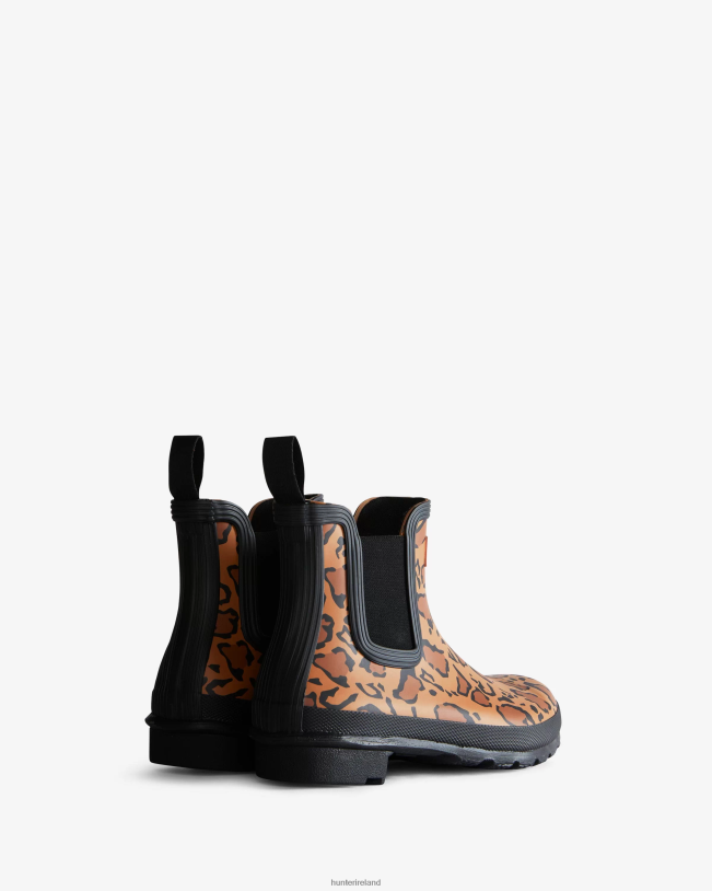 Hunter Women PF0RJ221 Leopard Print Chelsea Boots