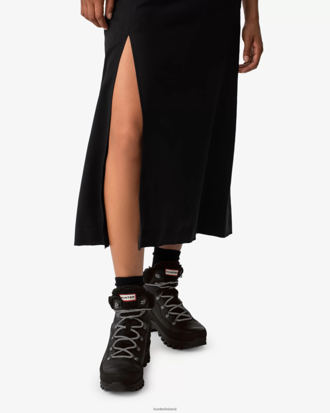 Hunter Women PF0RJ298 Explorer Insulated Lace-Up Leather Commando Boots