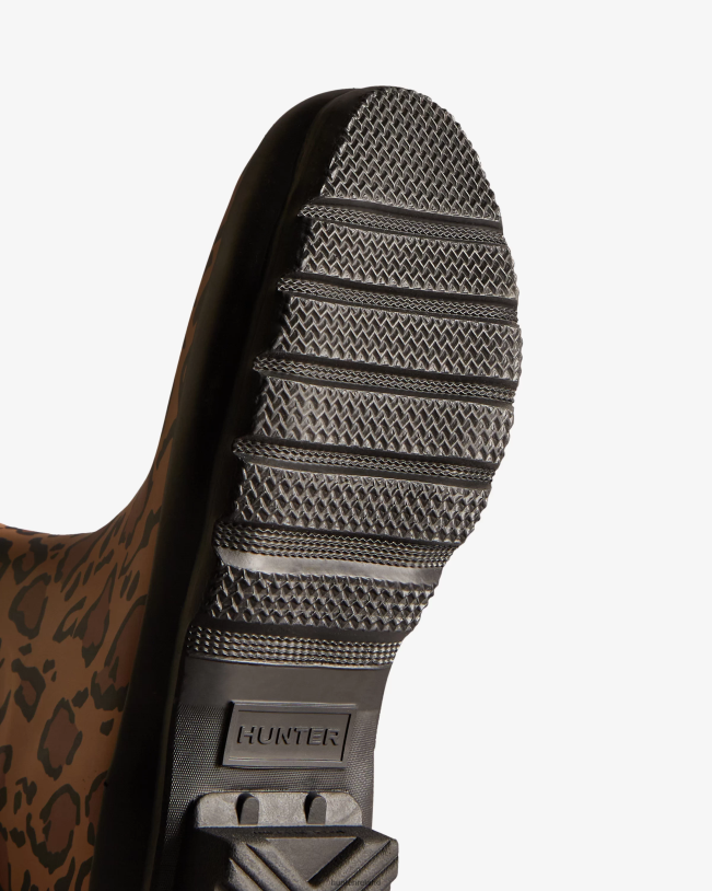 Hunter Women PF0RJ128 Leopard Print Short Rain Boots