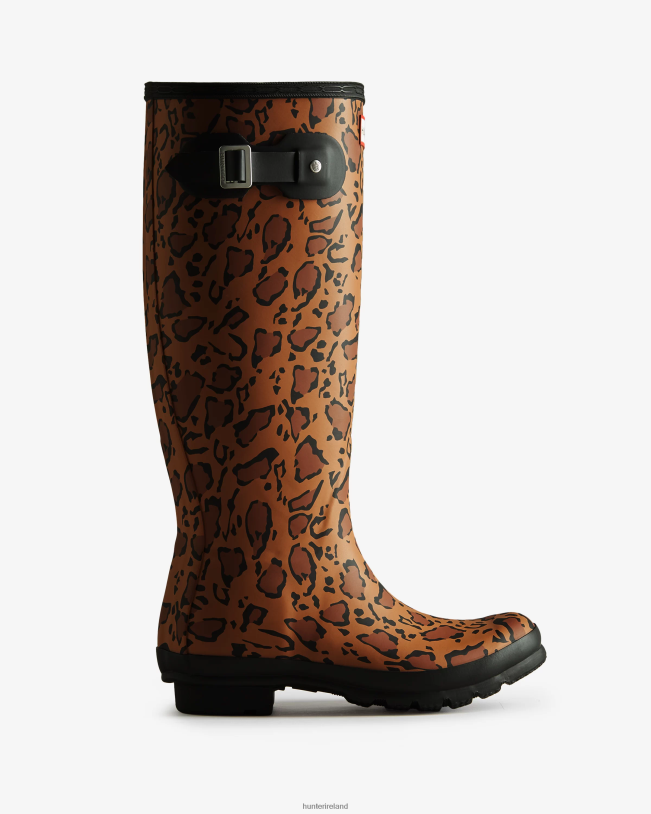 Hunter Women PF0RJ168 Leopard Print Tall Rain Boots