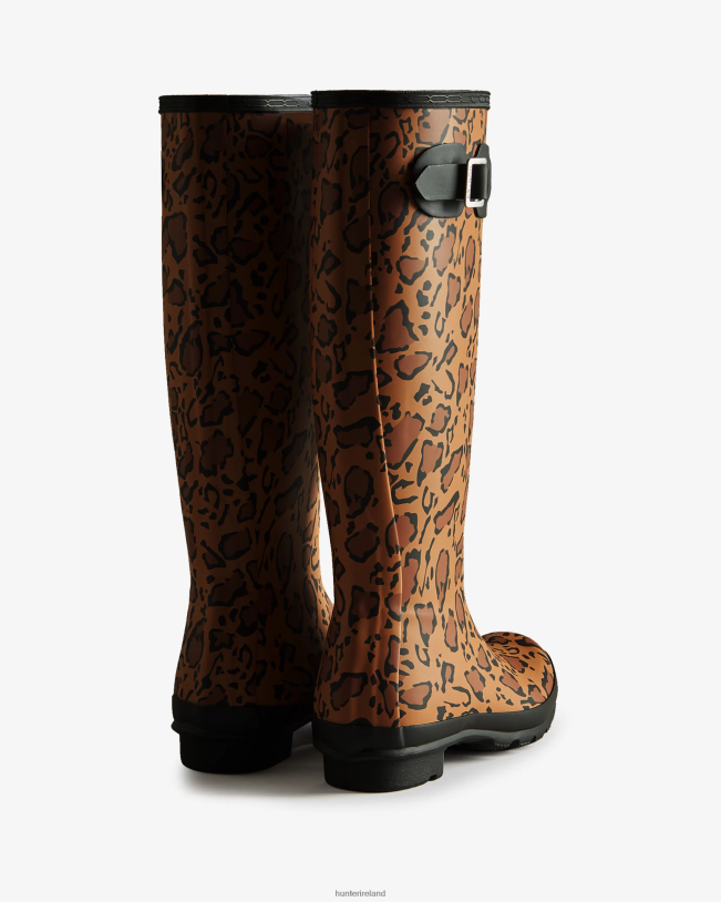 Hunter Women PF0RJ168 Leopard Print Tall Rain Boots