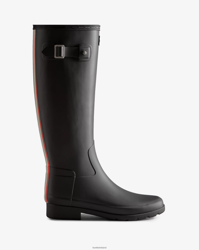 Hunter Women PF0RJ170 Refined Slim Fit Tri-Colour Logo Backstrap Tall Rain Boots