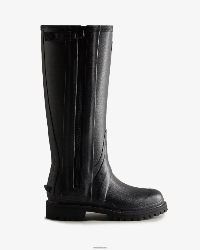 Hunter Women PF0RJ317 Balmoral Commando Rubber Zip Tall Rain Boots