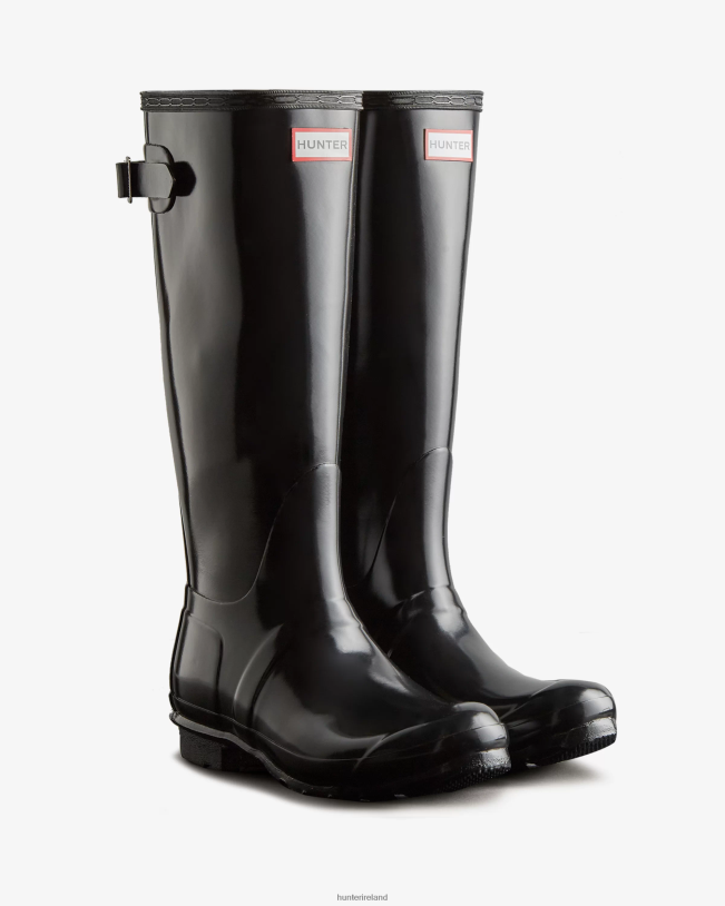 Hunter Women PF0RJ62 Tall Back Adjustable Gloss Rain Boots