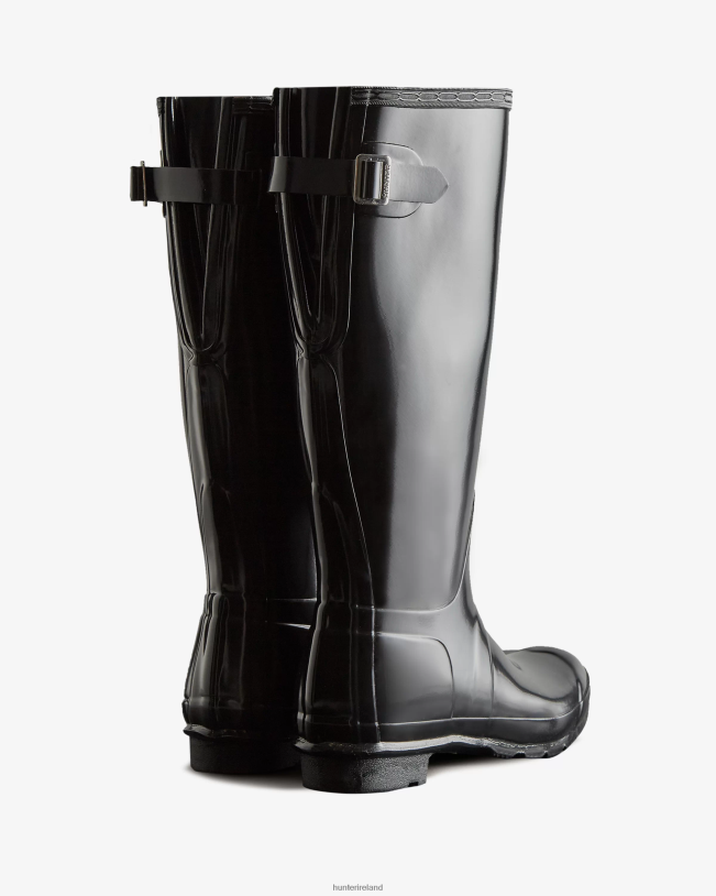 Hunter Women PF0RJ62 Tall Back Adjustable Gloss Rain Boots