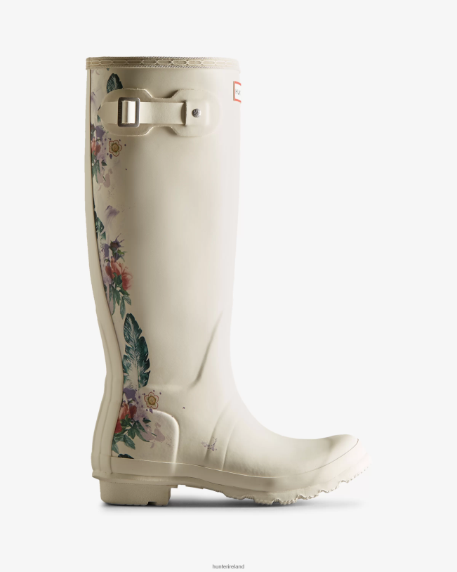 Hunter Women PF0RJ73 Botanical Print Tall Rain Boots