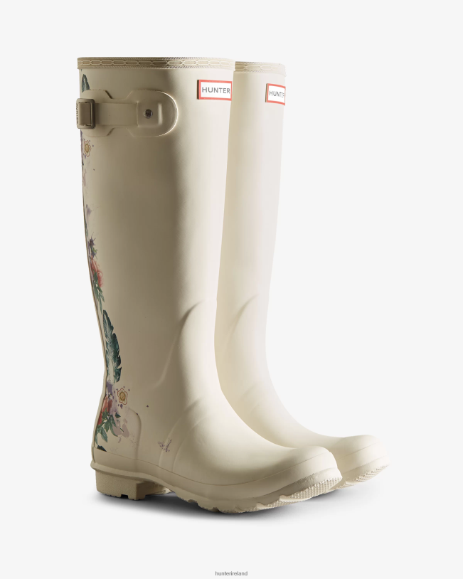 Hunter Women PF0RJ73 Botanical Print Tall Rain Boots