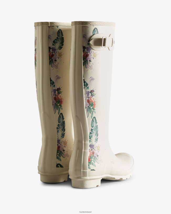 Hunter Women PF0RJ73 Botanical Print Tall Rain Boots