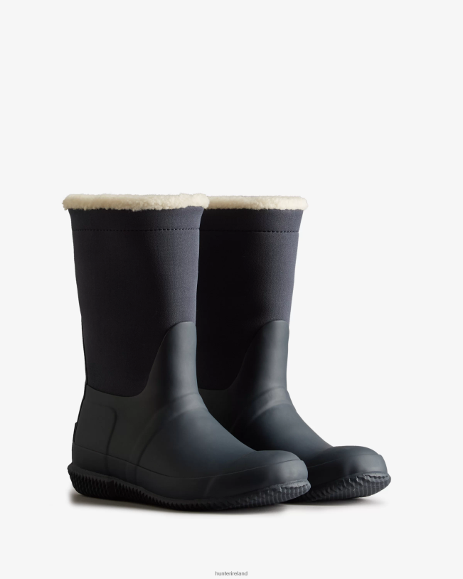 Hunter Women PF0RJ276 Insulated Roll Top Vegan Shearling Boots