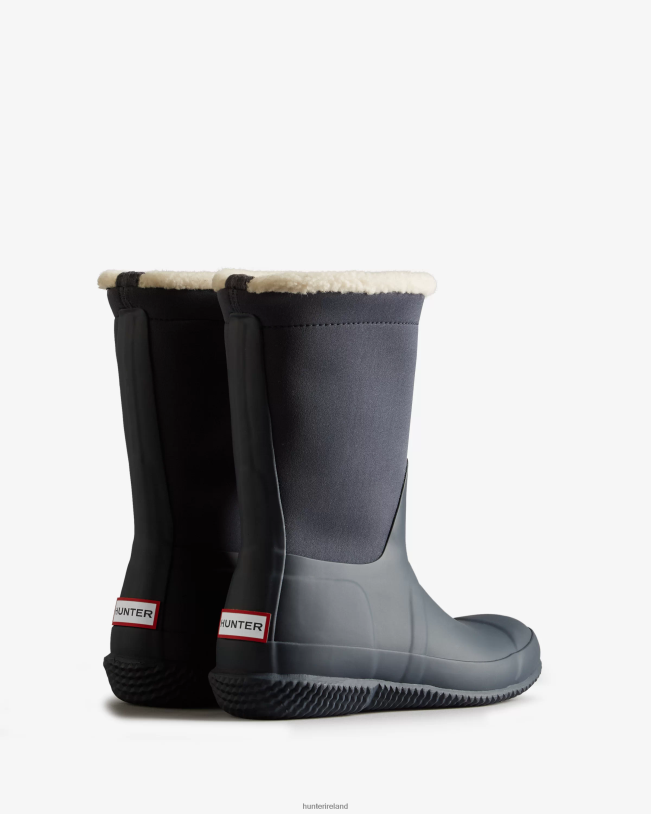 Hunter Women PF0RJ276 Insulated Roll Top Vegan Shearling Boots