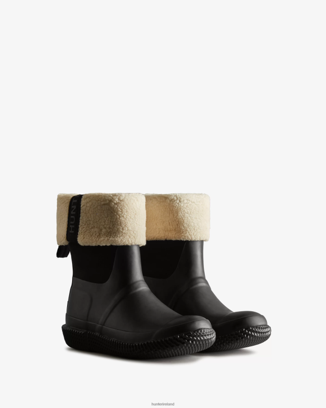 Hunter Women PF0RJ300 Insulated Roll Top Webbing Vegan Shearling Boots