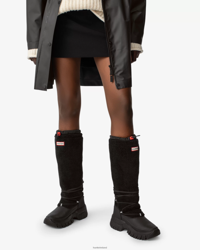 Hunter Women PF0RJ208 Wanderer Vegan Shearling Insulated Tall Snow Boots