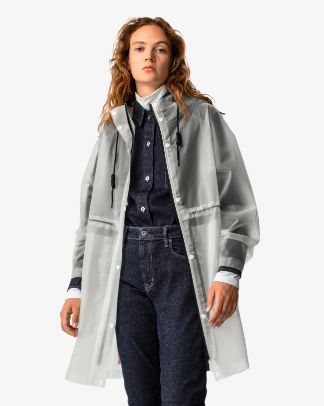 Hunter Women PF0RJ340 Play Transparent Vinyl Waterproof Parka