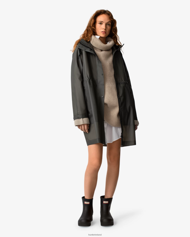 Hunter Women PF0RJ350 Play Transparent Vinyl Waterproof Parka