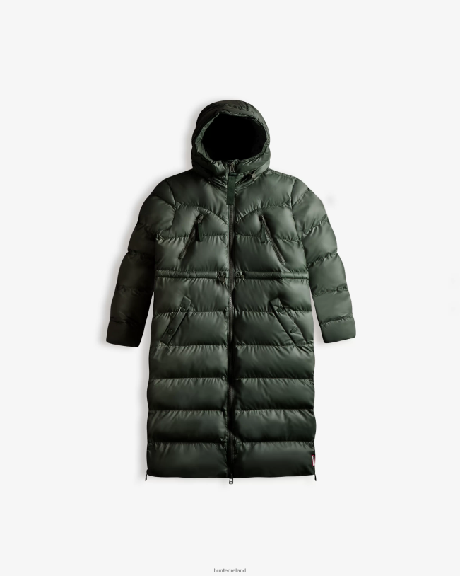 Hunter Women PF0RJ369 Insulated Rubberized Long Puffer Coat