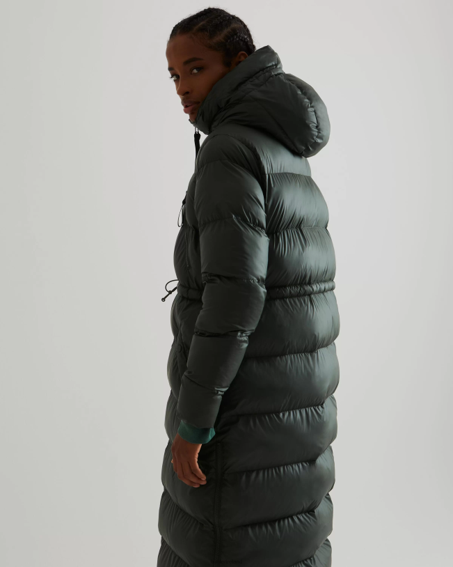 Hunter Women PF0RJ369 Insulated Rubberized Long Puffer Coat