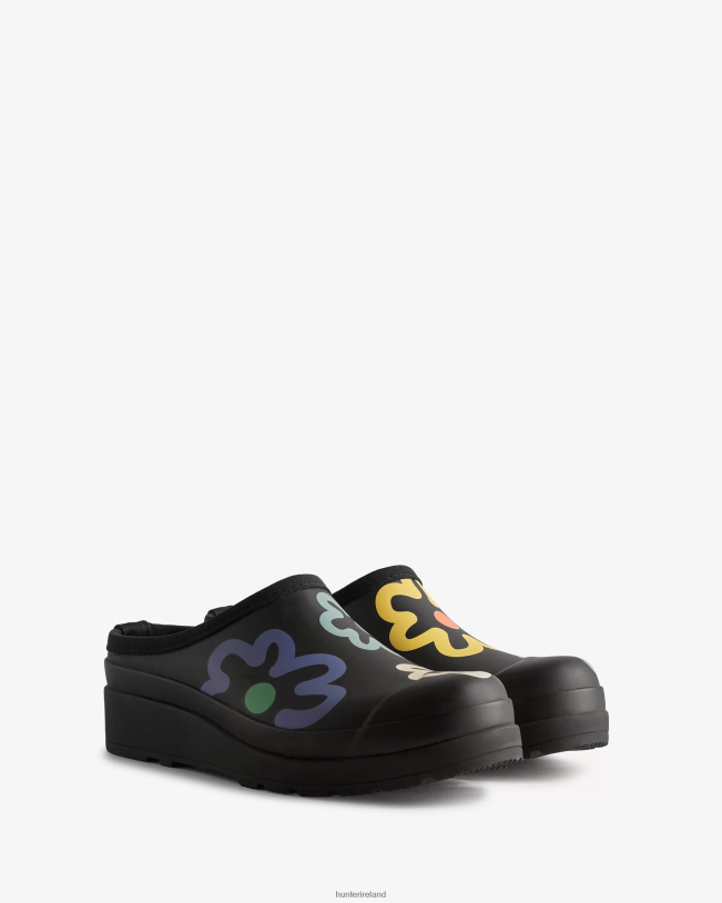 Hunter Women PF0RJ116 PLAY Flower Pop Print Clogs