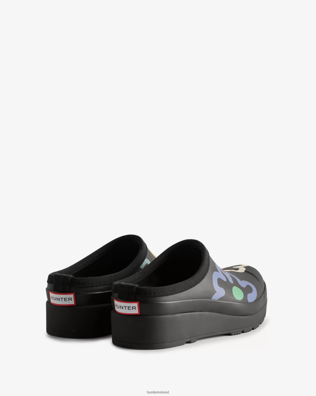 Hunter Women PF0RJ116 PLAY Flower Pop Print Clogs