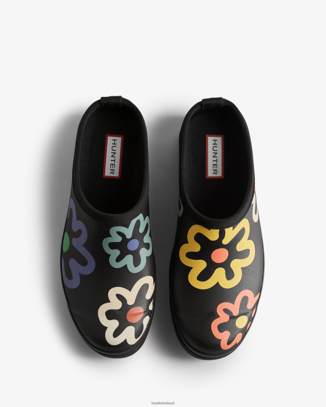 Hunter Women PF0RJ116 PLAY Flower Pop Print Clogs