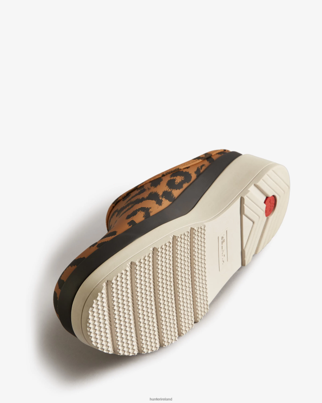 Hunter Women PF0RJ201 Play Hybrid Leopard Print Clogs