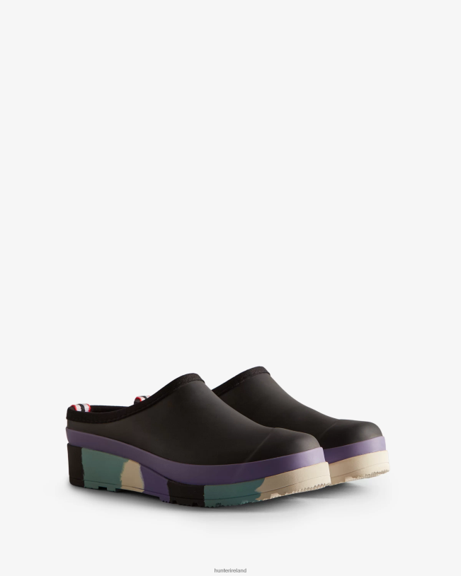 Hunter Women PF0RJ249 PLAY Striped Sole Clogs