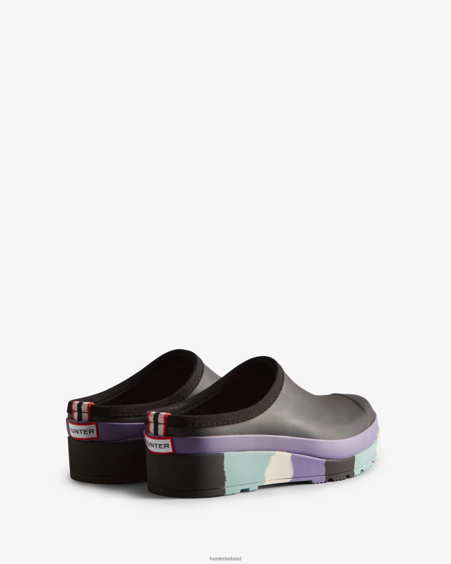 Hunter Women PF0RJ249 PLAY Striped Sole Clogs