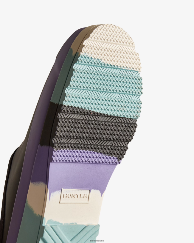 Hunter Women PF0RJ249 PLAY Striped Sole Clogs