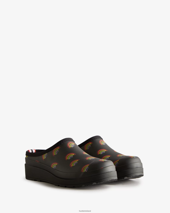 Hunter Women PF0RJ268 Play Mini Rainbow Clogs