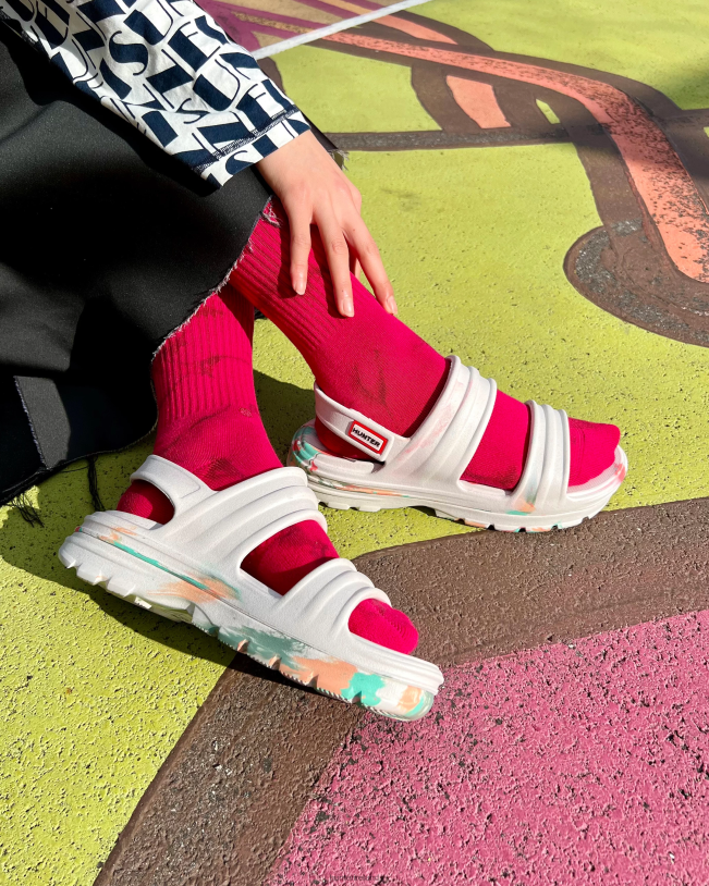 Hunter Women PF0RJ244 BLOOM Marble Sandal