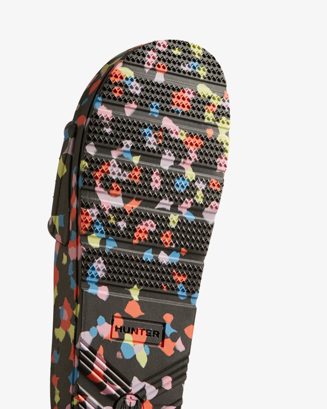 Hunter Women PF0RJ108 BLOOM Marble Slides