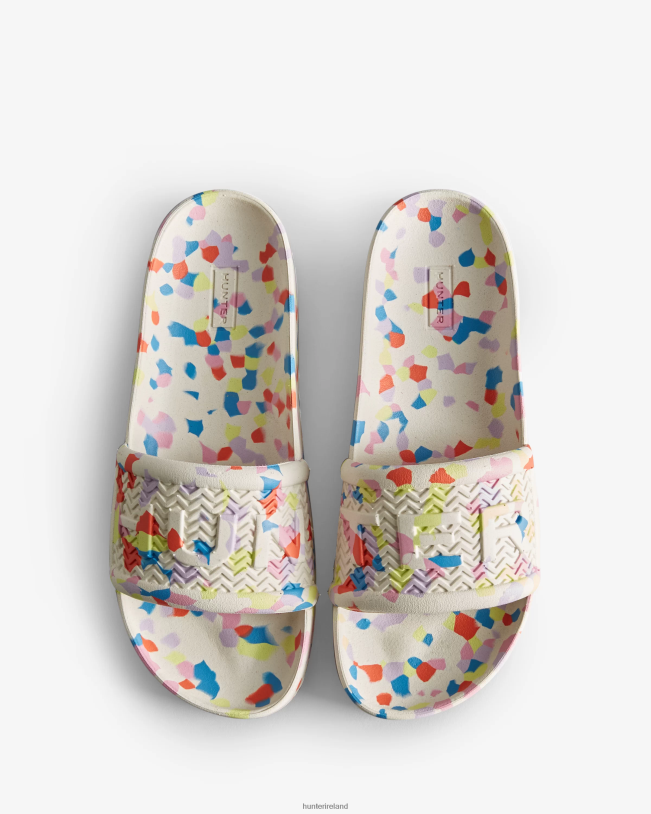 Hunter Women PF0RJ236 BLOOM Marble Slides