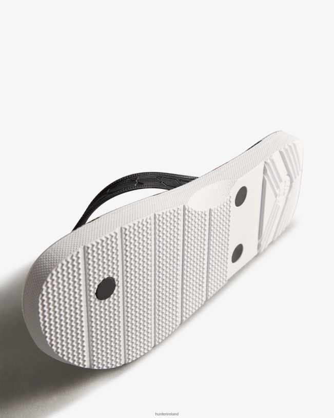 Hunter Women PF0RJ283 Exploded Logo Flip Flops