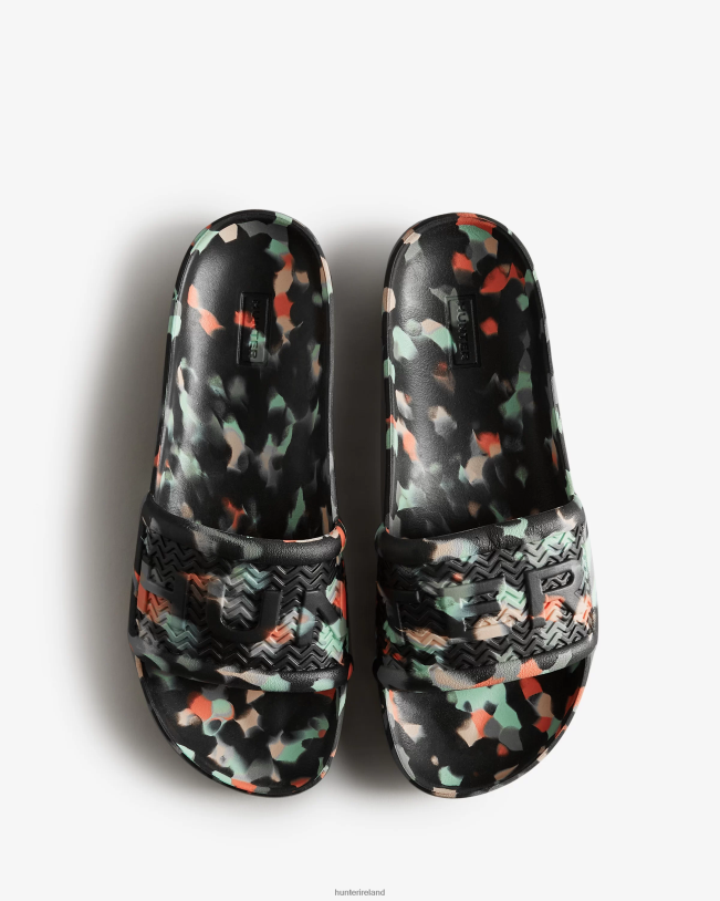 Hunter Women PF0RJ285 BLOOM Marble Slides