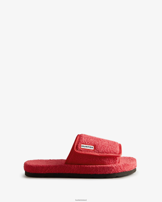Hunter Women PF0RJ327 Terry Towelling Beach Platform Adjustable Slide